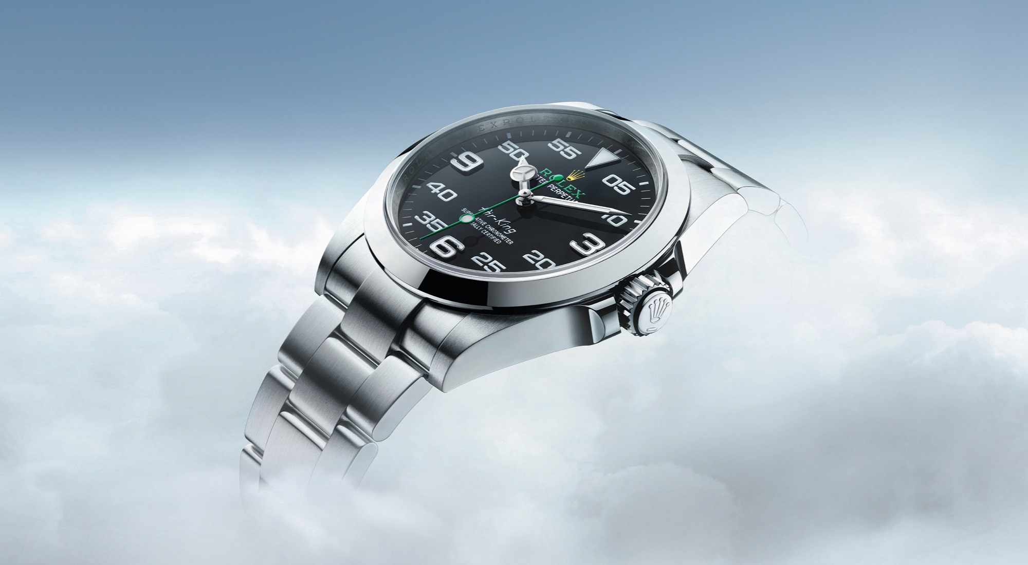 Die Rolex Air King über den Wolken