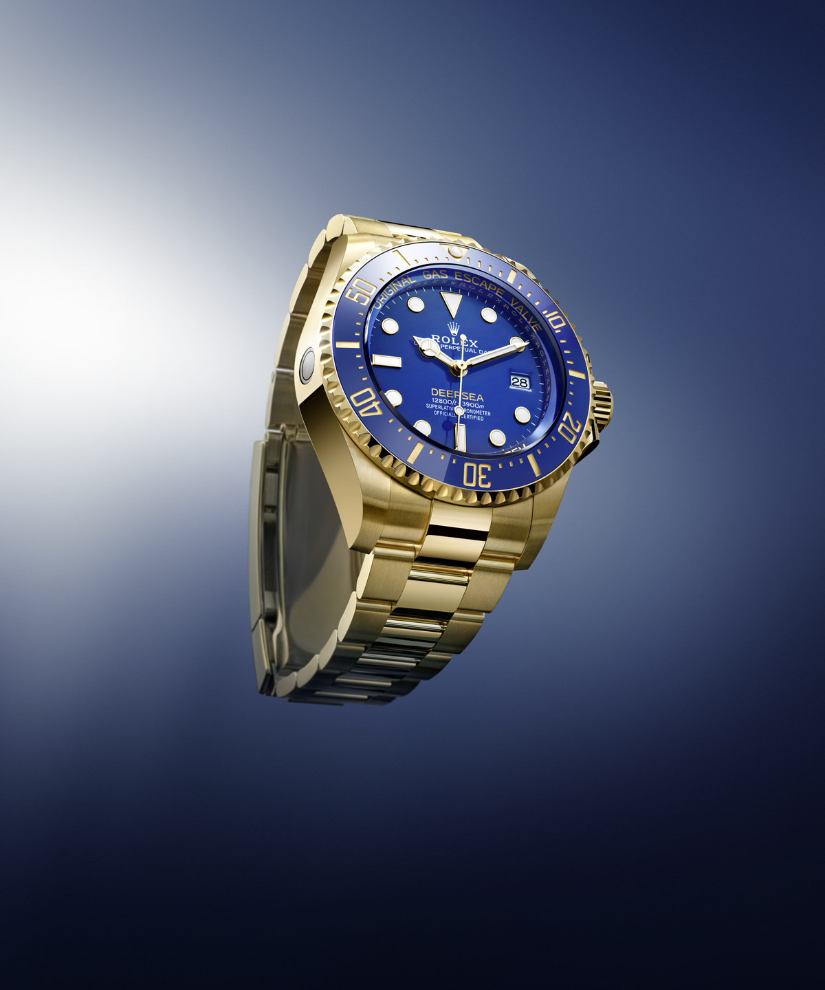 Die Rolex Deepsea M13668LB-0001 in Everose-Gold und mit Zifferblatt in blau
