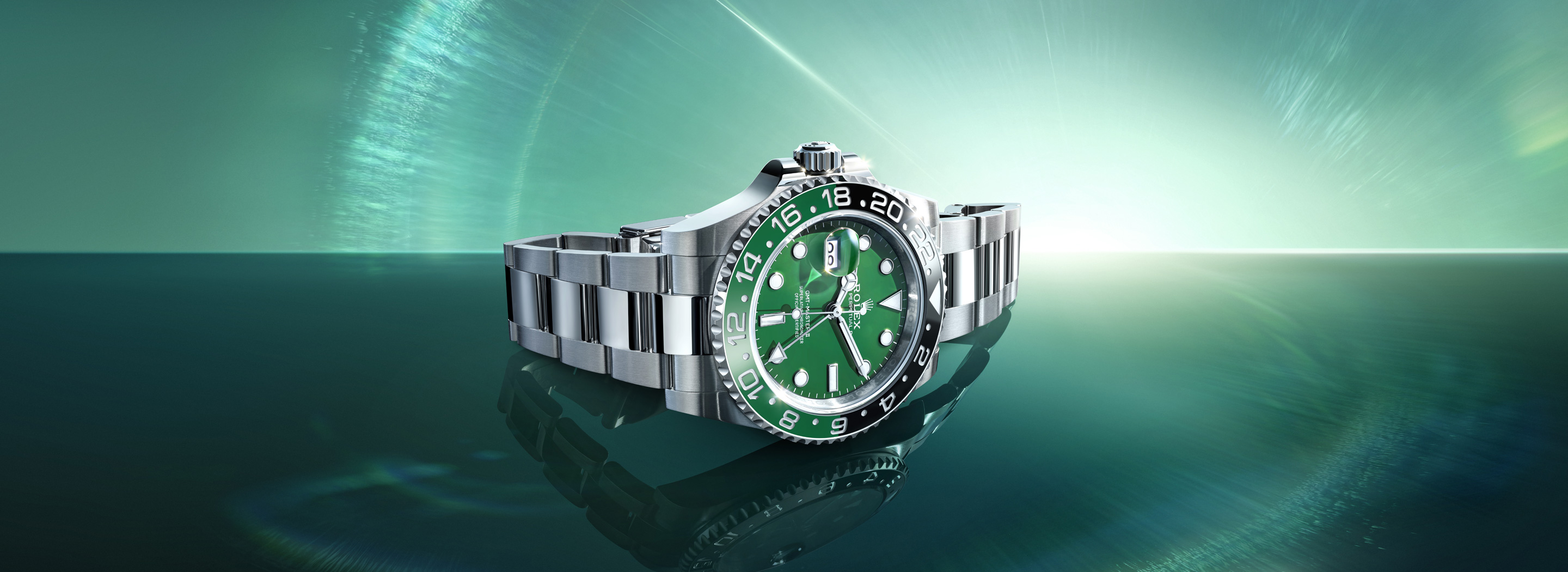 Rolex GMT-Master II M126729vtnr-0001 in Weißgold und grünem Keramik-Zifferblatt
