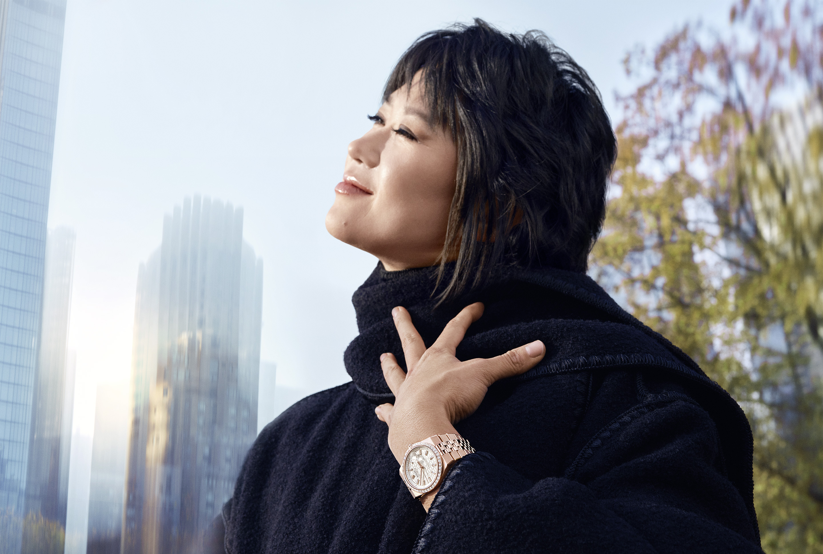 Die Rolex Land-Dweller getragen von Yuja Wang