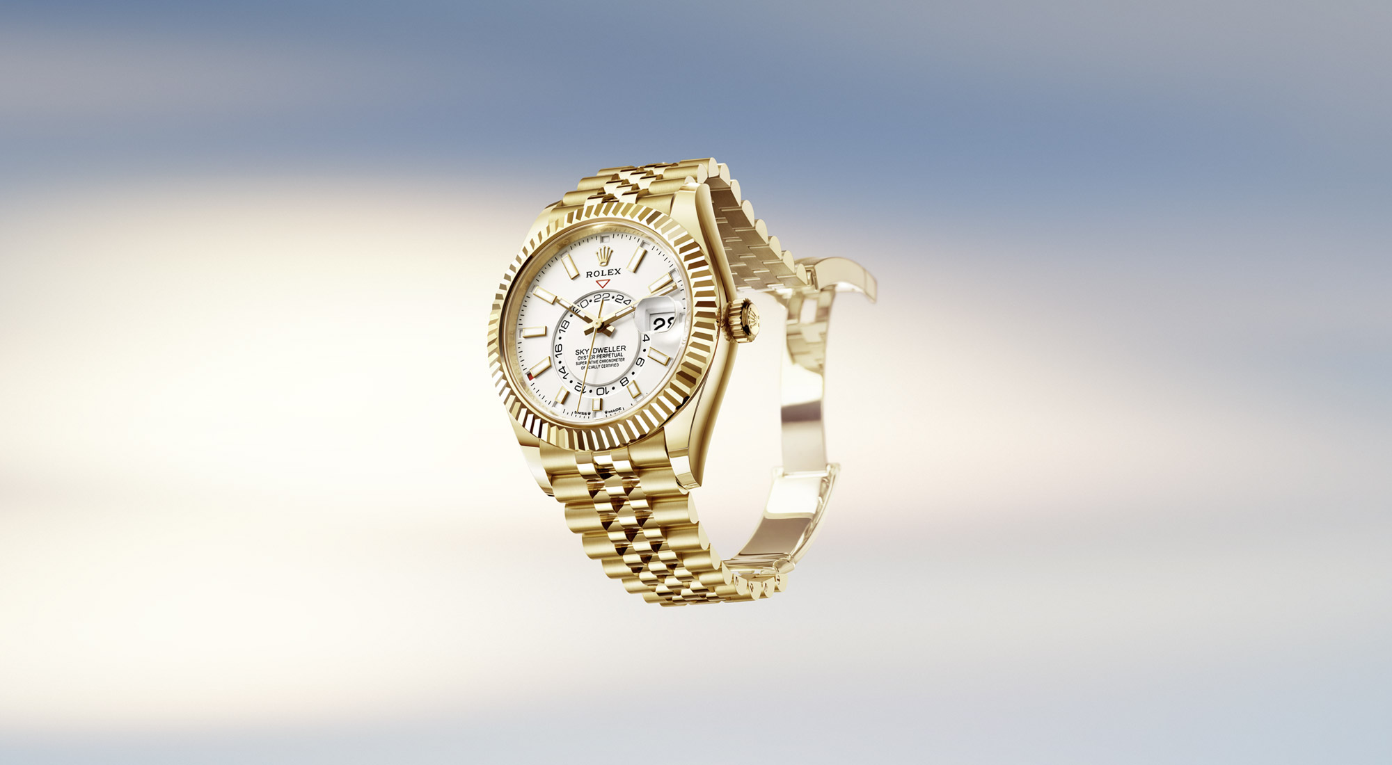 Die Rolex Sky-Dweller M336938-0006 in  mit zwei Zeitzonen