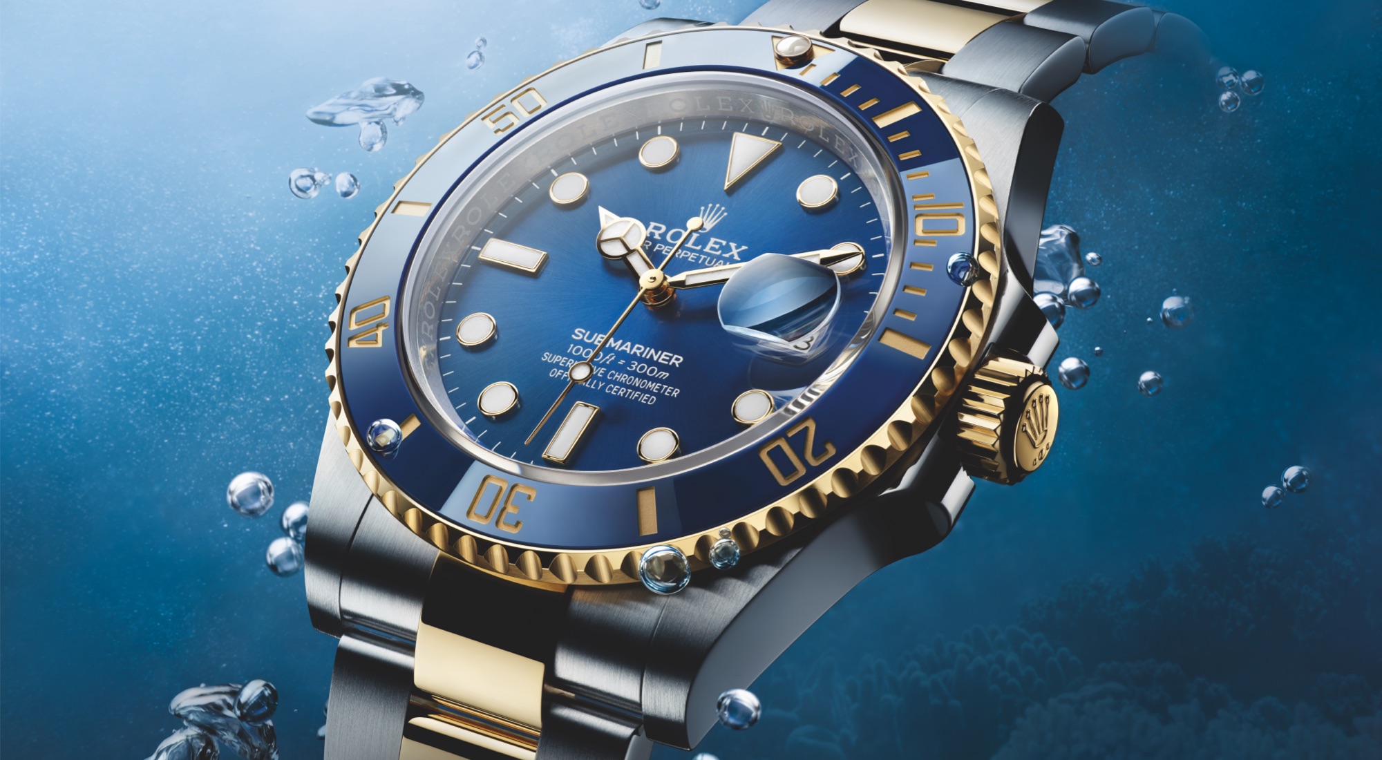 Rolex Submariner Date m126613lb-0002 in Edelstahl Oystersteel und Gelbgold mit königsblauem Zifferblatt
