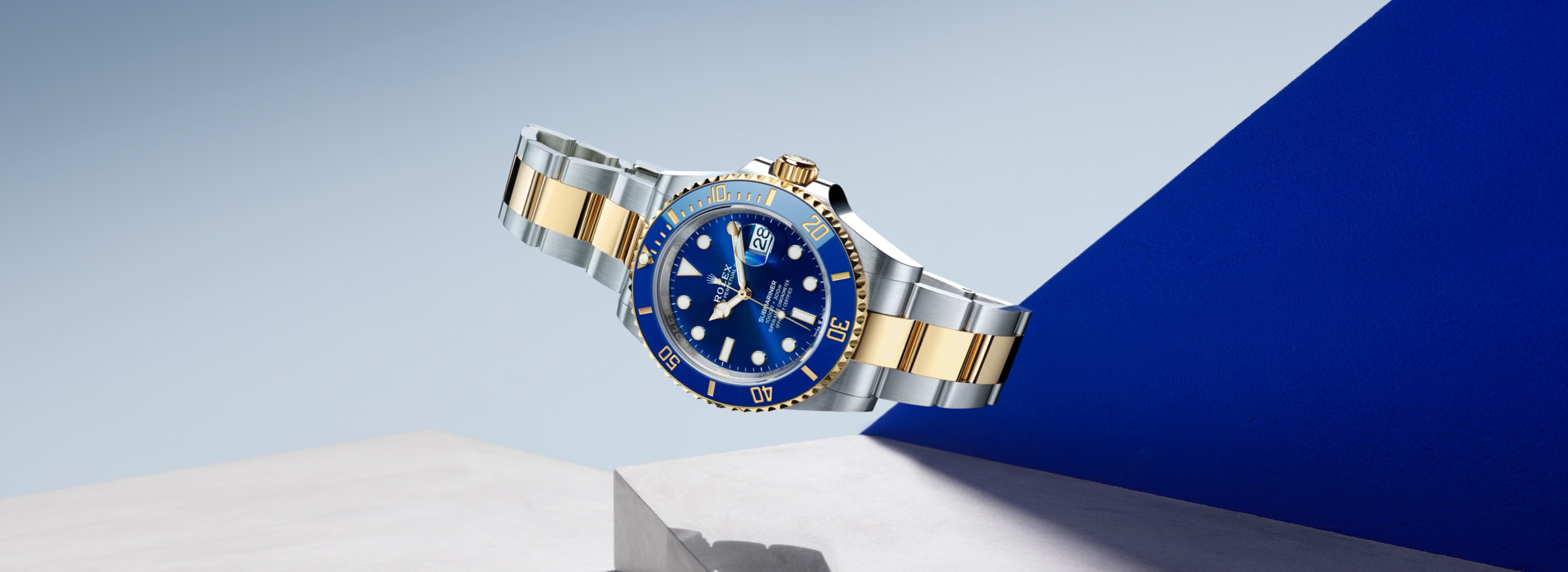 Rolex Submariner Date m126613lb-0002 in Edelstahl Oystersteel und Gelbgold mit königsblauem Zifferblatt