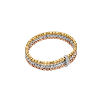 Flex it Armband mit Triple-Mesh und Diamant-Pavé
