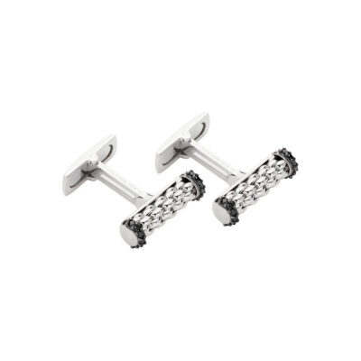 Manschettenknoepfe mit schwarzen Diamanten