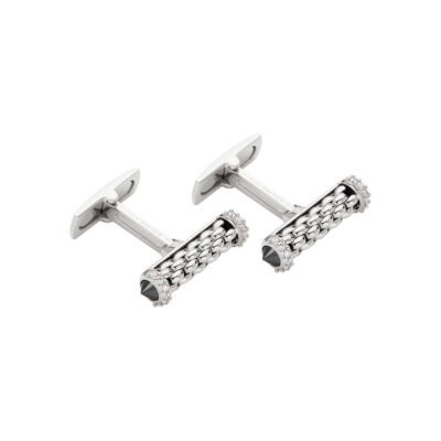 Manschettenknoepfe mit schwarzen Diamanten