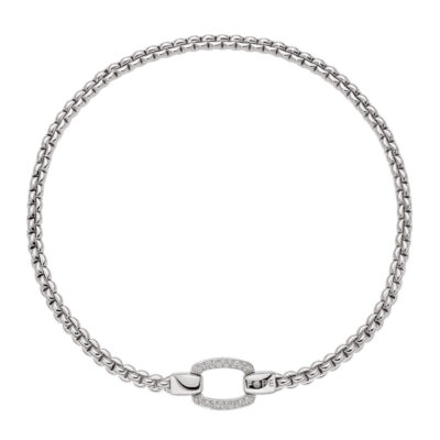 Flex it Kette mit dekorativem Verschluss und Diamantpavé