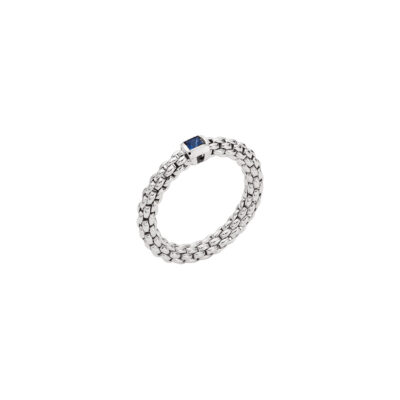 Flex it Ring mit blauen Saphir