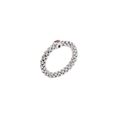 Flex it Ring mit rosa Saphir