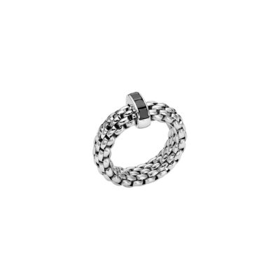 Flex it Ring mit schwarzen Diamanten