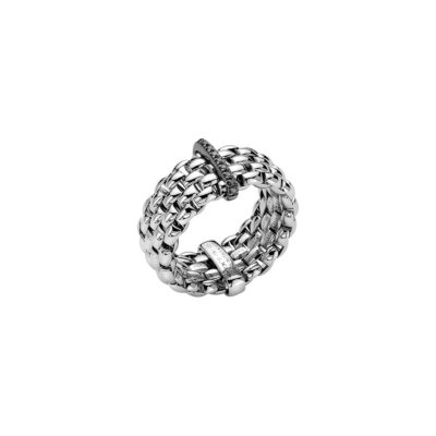 Flex it Ring mit schwarzen Diamanten