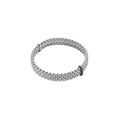 Flex it Armband mit schwarzen Diamanten