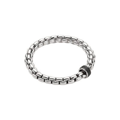 Flex it Armband mit schwarzen Diamanten