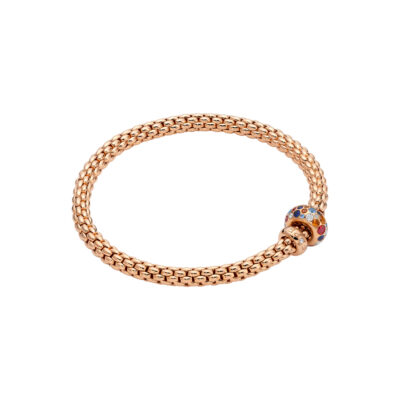Flex it Armband mit mehrfarbigen Saphiren