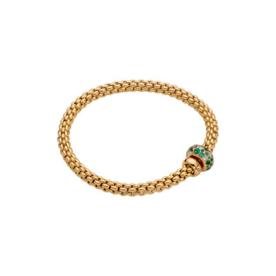 Flex it Armband mit Diamanten und Smaragden