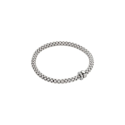 Flex it Armband mit doppeltem Rondell und Pavé-Fassung