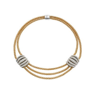 Collier mit Pavébesatz