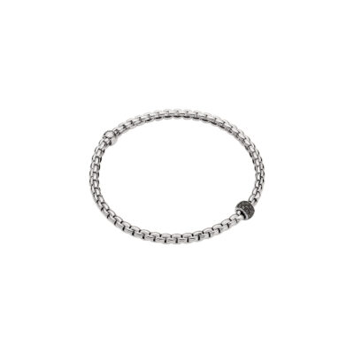 Flext it Armband mit schwarzem Diamant-Pavèbesatz